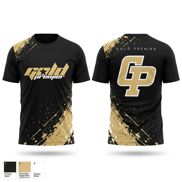 Short Sleeve Performance Shirt, Gold Premier, Softball, Teamtime, Team time, sublimation, custom sports apparel, team uniforms, spirit wear, spiritwear, sports uniforms, custom shirts, team store, custom team store, fundraiser sports, apparel fundraiser