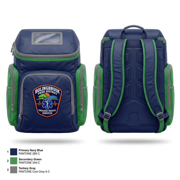 Gear Bag, Bolingbrook Park District EMS, EMS/EMT, Teamtime, Team time, sublimation, custom sports apparel, team uniforms, spirit wear, spiritwear, sports uniforms, custom shirts, team store, custom team store, fundraiser sports, apparel fundraiser