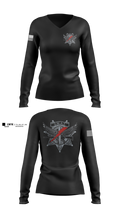 Thurston County SWAT Women's Long Sleeve V-neck Shirt - 1