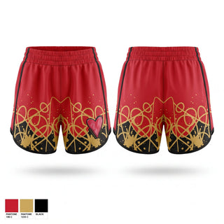 Womens Shorts, Charleston Trojans, Women's Volleyball, Teamtime, Team time, sublimation, custom sports apparel, team uniforms, spirit wear, spiritwear, sports uniforms, custom shirts, team store, custom team store, fundraiser sports, apparel fundraiser