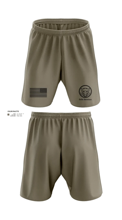 Exile Solutions 72007120 Athletic Shorts With Pockets - 21