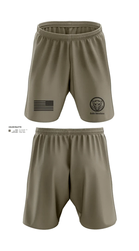 Athletic Shorts With Pockets, Exile Solutions, Police, Teamtime, Team time, sublimation, custom sports apparel, team uniforms, spirit wear, spiritwear, sports uniforms, custom shirts, team store, custom team store, fundraiser sports, apparel fundraiser