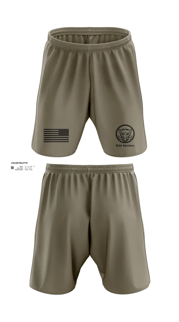 Athletic Shorts With Pockets, Exile Solutions, Police, Teamtime, Team time, sublimation, custom sports apparel, team uniforms, spirit wear, spiritwear, sports uniforms, custom shirts, team store, custom team store, fundraiser sports, apparel fundraiser
