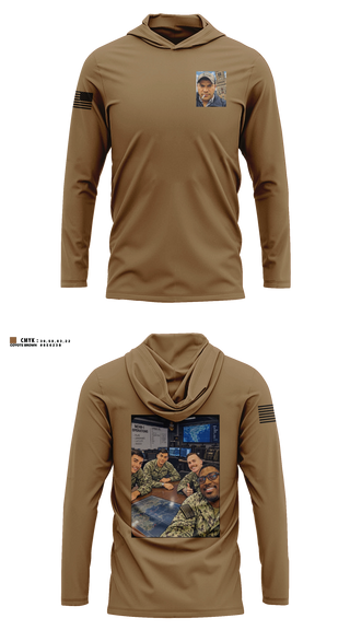 Long Sleeve hooded sunshirt, 2025 S3 Ops, Navy, Teamtime, Team time, sublimation, custom sports apparel, team uniforms, spirit wear, spiritwear, sports uniforms, custom shirts, team store, custom team store, fundraiser sports, apparel fundraiser
