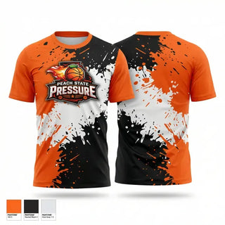 Short Sleeve Performance Shirt, Peach State Pressure, Women's Basketball, Teamtime, Team time, sublimation, custom sports apparel, team uniforms, spirit wear, spiritwear, sports uniforms, custom shirts, team store, custom team store, fundraiser sports, apparel fundraiser