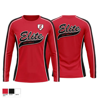 Long Sleeve Performance Shirt, Elite, Softball, Teamtime, Team time, sublimation, custom sports apparel, team uniforms, spirit wear, spiritwear, sports uniforms, custom shirts, team store, custom team store, fundraiser sports, apparel fundraiser