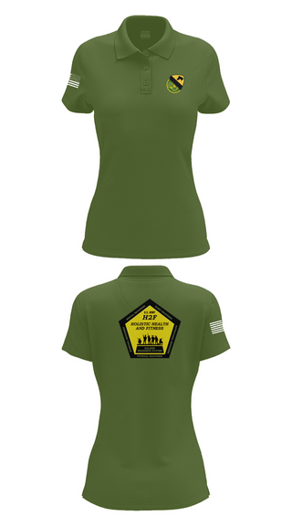 Womens Short Sleeve Performance Polo, 1st Cav 3CR, , Teamtime, Team time, sublimation, custom sports apparel, team uniforms, spirit wear, spiritwear, sports uniforms, custom shirts, team store, custom team store, fundraiser sports, apparel fundraiser