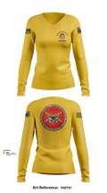 18th FAB 48765888 Women's Long Sleeve V-neck Shirt - 102