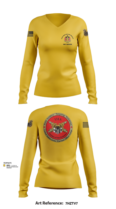 18th FAB 48765888 Women's Long Sleeve V-neck Shirt - 102