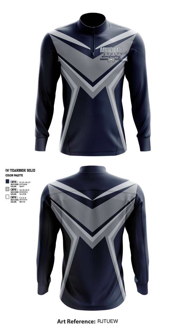 Quarter Zip Jacket, Immaculate Cheer, Cheer, Teamtime, Team time, sublimation, custom sports apparel, team uniforms, spirit wear, spiritwear, sports uniforms, custom shirts, team store, custom team store, fundraiser sports, apparel fundraiser