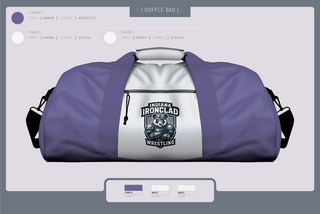 Duffle Bag, Indiana Ironclad Wrestling, Wrestling, Teamtime, Team time, sublimation, custom sports apparel, team uniforms, spirit wear, spiritwear, sports uniforms, custom shirts, team store, custom team store, fundraiser sports, apparel fundraiser