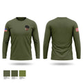 J.W Nixon JROTC mustangs 28691299 Long Sleeve Performance Shirt - 1