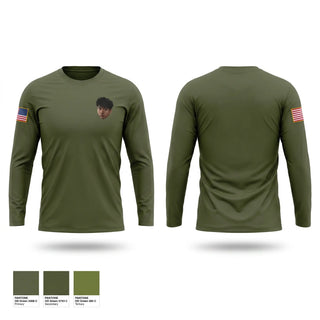 Long Sleeve Performance Shirt, J.W Nixon JROTC mustangs, Army, Teamtime, Team time, sublimation, custom sports apparel, team uniforms, spirit wear, spiritwear, sports uniforms, custom shirts, team store, custom team store, fundraiser sports, apparel fundraiser