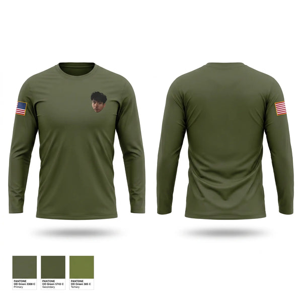 Long Sleeve Performance Shirt, J.W Nixon JROTC mustangs, Army, Teamtime, Team time, sublimation, custom sports apparel, team uniforms, spirit wear, spiritwear, sports uniforms, custom shirts, team store, custom team store, fundraiser sports, apparel fundraiser