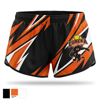 Womens Shorts, Eureka Lady Lions Softball, Softball, Teamtime, Team time, sublimation, custom sports apparel, team uniforms, spirit wear, spiritwear, sports uniforms, custom shirts, team store, custom team store, fundraiser sports, apparel fundraiser