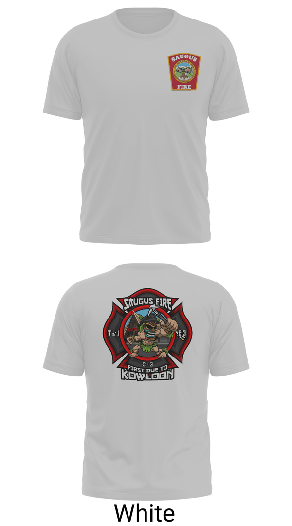 Old School Cotton Feel Shirt, Saugus Fire Department, Fire Department, Teamtime, Team time, sublimation, custom sports apparel, team uniforms, spirit wear, spiritwear, sports uniforms, custom shirts, team store, custom team store, fundraiser sports, apparel fundraiser