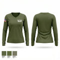 Turner County Sheriff 47746708 Women's Long Sleeve V-neck Shirt - 1