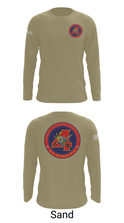Combat Logistics Battalion 4 46395084 Long Sleeve Performance Shirt 86