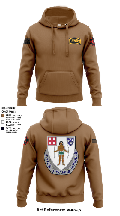 Chaos Company, 1-182 Infantry 69873429 Hoodie - 1