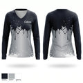 Calico's Women's Long Sleeve V-neck Shirt - 1
