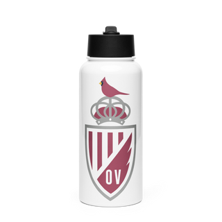 Orchard View High School Stainless Steel Water Bottle with a Straw Lid