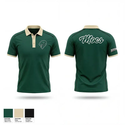 Jacksonville Athletic Academy College Moccasins 43447806 Short Sleeve Performance Polo - 1