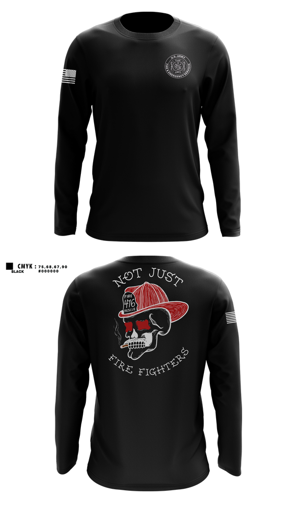 Long Sleeve Performance Shirt, 476th EN DET FF, Army, Teamtime, Team time, sublimation, custom sports apparel, team uniforms, spirit wear, spiritwear, sports uniforms, custom shirts, team store, custom team store, fundraiser sports, apparel fundraiser