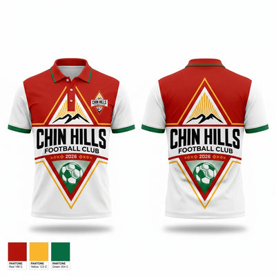Chin Hills FC Short Sleeve Performance Polo - 1