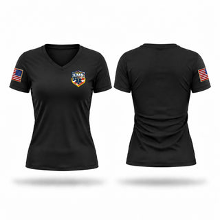 Womens Short Sleeve Vneck Shirt, Goshen EMS, EMS/EMT, Teamtime, Team time, sublimation, custom sports apparel, team uniforms, spirit wear, spiritwear, sports uniforms, custom shirts, team store, custom team store, fundraiser sports, apparel fundraiser