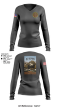 47 CPTS 29484373 Women's Long Sleeve V-neck Shirt - 22