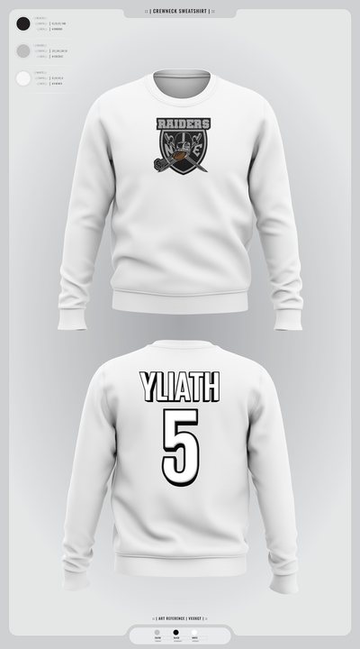 NE Raiders 46563054 Crew Neck Sweatshirt - 3