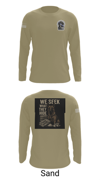 Long Sleeve Performance Shirt, Narcotics K9, , Teamtime, Team time, sublimation, custom sports apparel, team uniforms, spirit wear, spiritwear, sports uniforms, custom shirts, team store, custom team store, fundraiser sports, apparel fundraiser