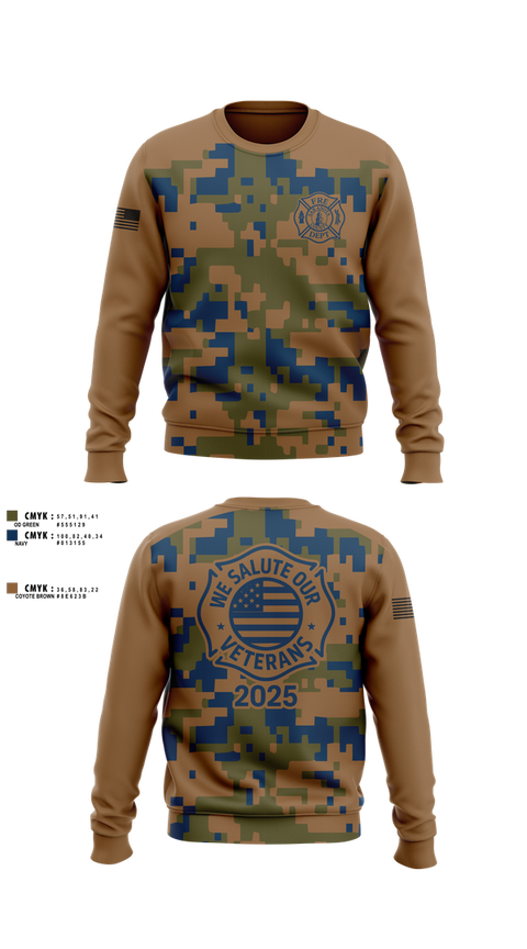 Crew Neck Sweatshirt, Sarasota County Fire Dept., Fire Department, Teamtime, Team time, sublimation, custom sports apparel, team uniforms, spirit wear, spiritwear, sports uniforms, custom shirts, team store, custom team store, fundraiser sports, apparel fundraiser
