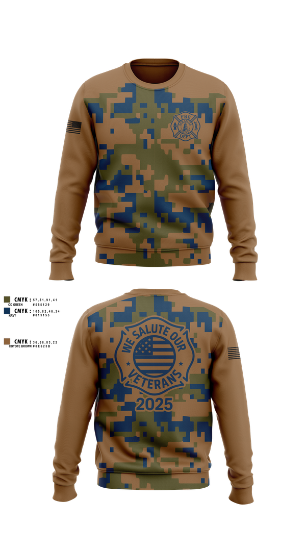 Crew Neck Sweatshirt, Sarasota County Fire Dept., Fire Department, Teamtime, Team time, sublimation, custom sports apparel, team uniforms, spirit wear, spiritwear, sports uniforms, custom shirts, team store, custom team store, fundraiser sports, apparel fundraiser