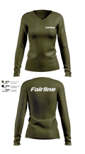 Fairline LLC 42324551 Women's Long Sleeve V-neck Shirt - 101