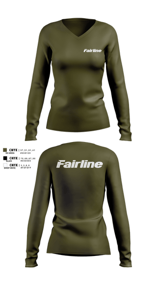 Womens Long Sleeve Vneck Shirt, Fairline LLC, , Teamtime, Team time, sublimation, custom sports apparel, team uniforms, spirit wear, spiritwear, sports uniforms, custom shirts, team store, custom team store, fundraiser sports, apparel fundraiser