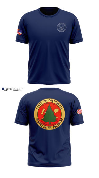 Old School Cotton Feel Shirt, CALFIRE Rainbow Fire Center, Fire Department, Teamtime, Team time, sublimation, custom sports apparel, team uniforms, spirit wear, spiritwear, sports uniforms, custom shirts, team store, custom team store, fundraiser sports, apparel fundraiser