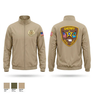 Windbreaker, Bryan County Sheriff’s Office, Police, Teamtime, Team time, sublimation, custom sports apparel, team uniforms, spirit wear, spiritwear, sports uniforms, custom shirts, team store, custom team store, fundraiser sports, apparel fundraiser