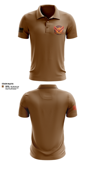 Short Sleeve Performance Polo, Fenix, 1-227 AB, 1 ACB, 1 CD, Army, Teamtime, Team time, sublimation, custom sports apparel, team uniforms, spirit wear, spiritwear, sports uniforms, custom shirts, team store, custom team store, fundraiser sports, apparel fundraiser