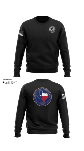 Crew Neck Sweatshirt, Operation Lone Star, , Teamtime, Team time, sublimation, custom sports apparel, team uniforms, spirit wear, spiritwear, sports uniforms, custom shirts, team store, custom team store, fundraiser sports, apparel fundraiser
