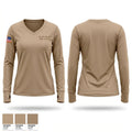 1st BN, 3rd AVN REG ATK BN Women's Long Sleeve V-neck Shirt - 1