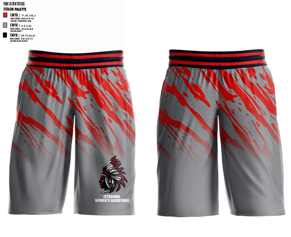 Mens Basketball Shorts, Istrouma High, Women's Basketball, Teamtime, Team time, sublimation, custom sports apparel, team uniforms, spirit wear, spiritwear, sports uniforms, custom shirts, team store, custom team store, fundraiser sports, apparel fundraiser
