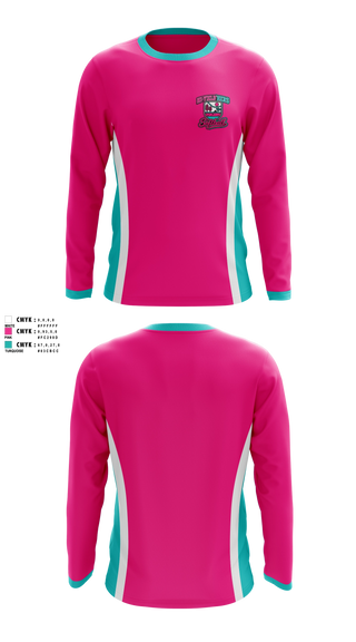 Long Sleeve Performance Shirt, Hi’Yield’Hers 10u, Softball, Teamtime, Team time, sublimation, custom sports apparel, team uniforms, spirit wear, spiritwear, sports uniforms, custom shirts, team store, custom team store, fundraiser sports, apparel fundraiser