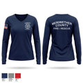 Meriwether county fire rescue 2415051 Women's Long Sleeve V-neck Shirt - 1