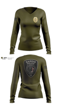 Sardis Police Department Women's Long Sleeve V-neck Shirt - 3