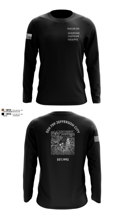 Jefferson City 36022409 Long Sleeve Performance Shirt 100