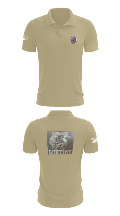 345th TRS 44562231 Short Sleeve Performance Polo - 87