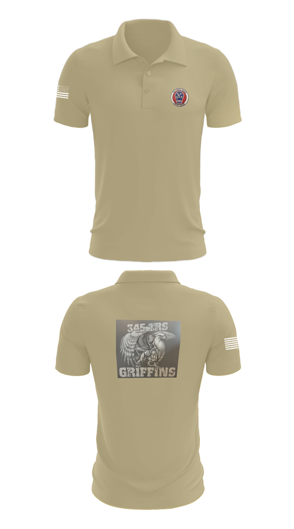 Short Sleeve Performance Polo, 345th TRS, , Teamtime, Team time, sublimation, custom sports apparel, team uniforms, spirit wear, spiritwear, sports uniforms, custom shirts, team store, custom team store, fundraiser sports, apparel fundraiser