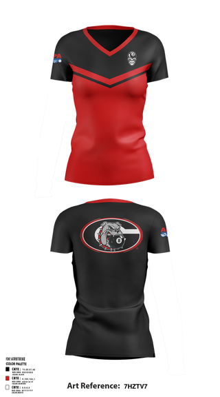 Womens Short Sleeve Vneck Shirt, Georgia’s Bulldogs, Spirit Store, Teamtime, Team time, sublimation, custom sports apparel, team uniforms, spirit wear, spiritwear, sports uniforms, custom shirts, team store, custom team store, fundraiser sports, apparel fundraiser