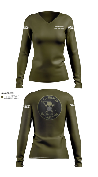 Womens Long Sleeve Vneck Shirt, Lightning Force Athletics, Track & Field, Teamtime, Team time, sublimation, custom sports apparel, team uniforms, spirit wear, spiritwear, sports uniforms, custom shirts, team store, custom team store, fundraiser sports, apparel fundraiser